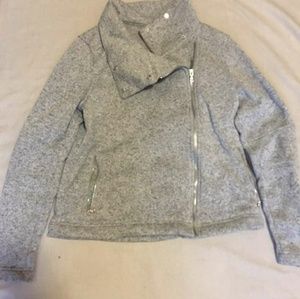 Heather Gray Fashionable Jacket